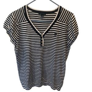 Tommy Hilfiger XL navy and white striped top like new Women’s Ladies